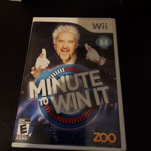 Minute to Win It (Nintendo Wii, 2010) DISC BOX Manual Tested